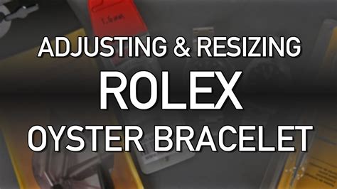 installing a rolex oyster bracelet|Rolex bracelet adjustment tool.